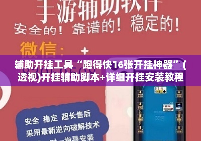 辅助开挂工具“跑得快16张开挂神器”(透视)开挂辅助脚本+详细开挂安装教程