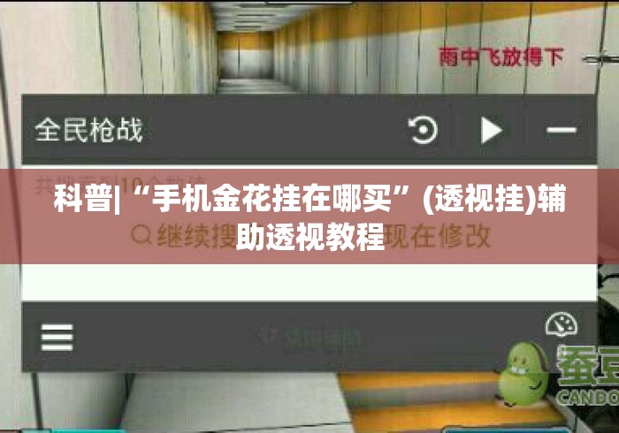 科普|“手机金花挂在哪买”(透视挂)辅助透视教程