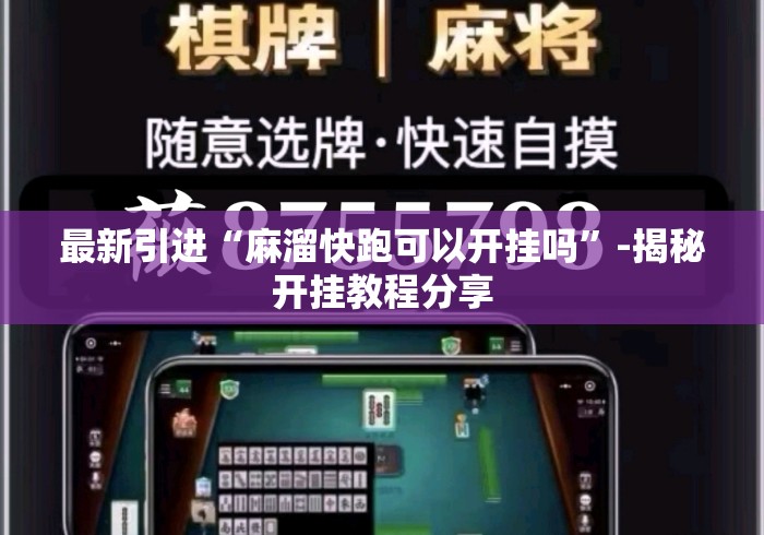最新引进“麻溜快跑可以开挂吗”-揭秘开挂教程分享