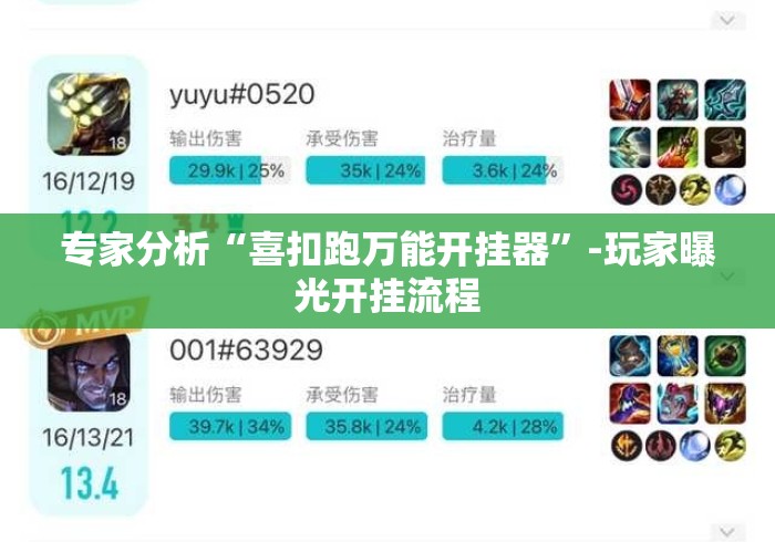 专家分析“喜扣跑万能开挂器	”-玩家曝光开挂流程