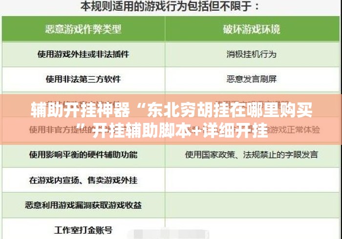 辅助开挂神器“东北穷胡挂在哪里购买”开挂辅助脚本+详细开挂