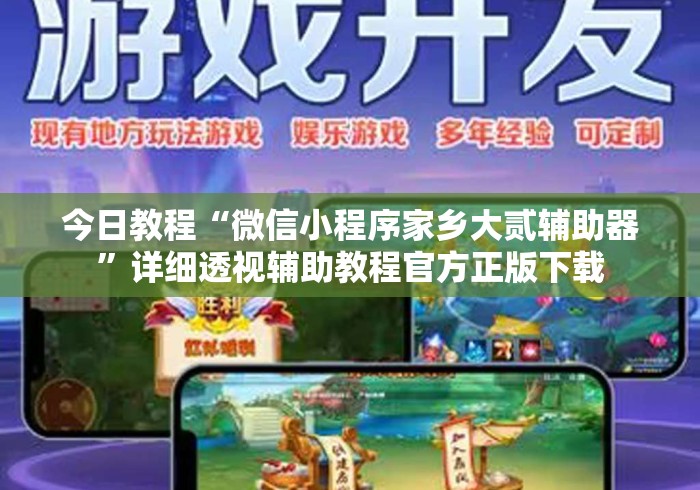 今日教程“微信小程序家乡大贰辅助器”详细透视辅助教程官方正版下载