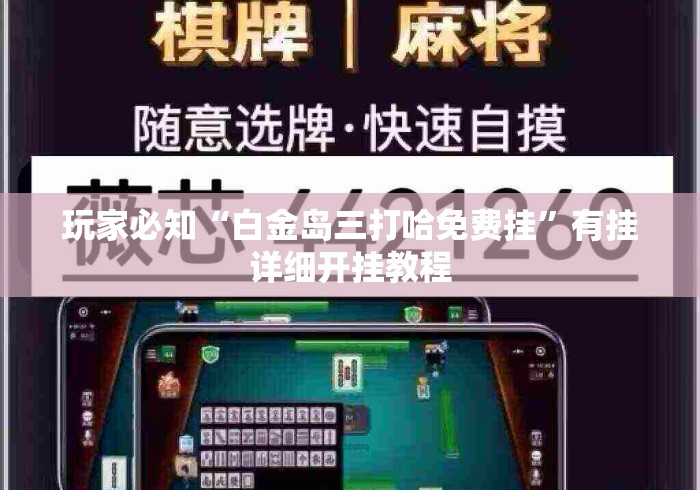 玩家必知“白金岛三打哈免费挂”有挂详细开挂教程