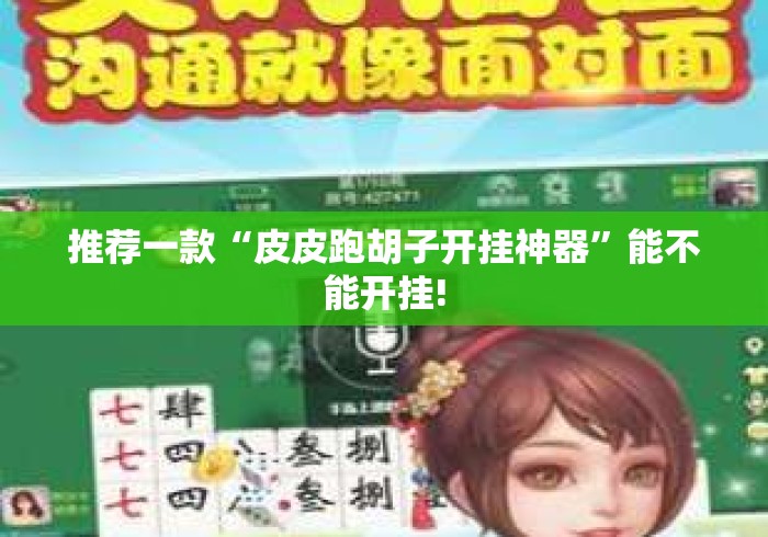 推荐一款“皮皮跑胡子开挂神器”能不能开挂!