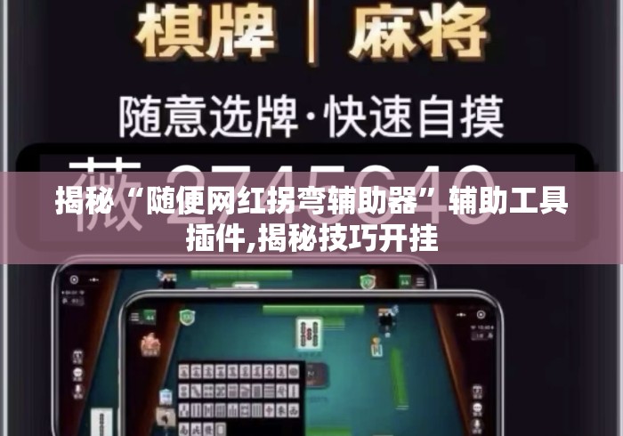 揭秘“随便网红拐弯辅助器	”辅助工具插件,揭秘技巧开挂