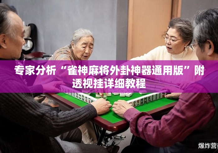 专家分析“雀神麻将外卦神器通用版”附透视挂详细教程