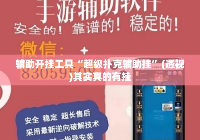辅助开挂工具“超级扑克辅助挂”(透视)其实真的有挂