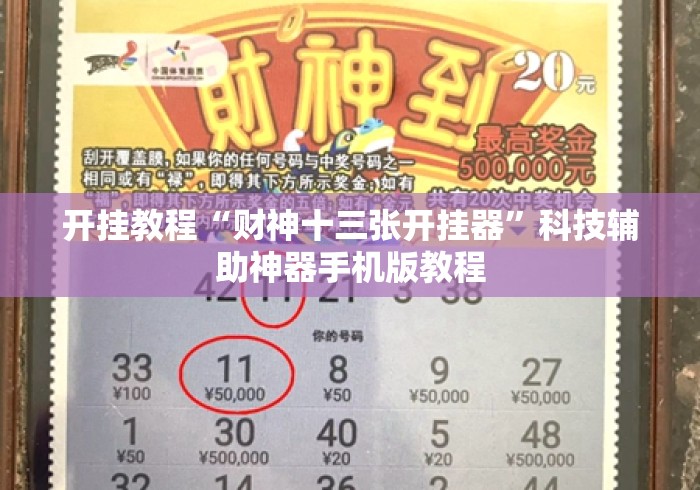 开挂教程“财神十三张开挂器”科技辅助神器手机版教程