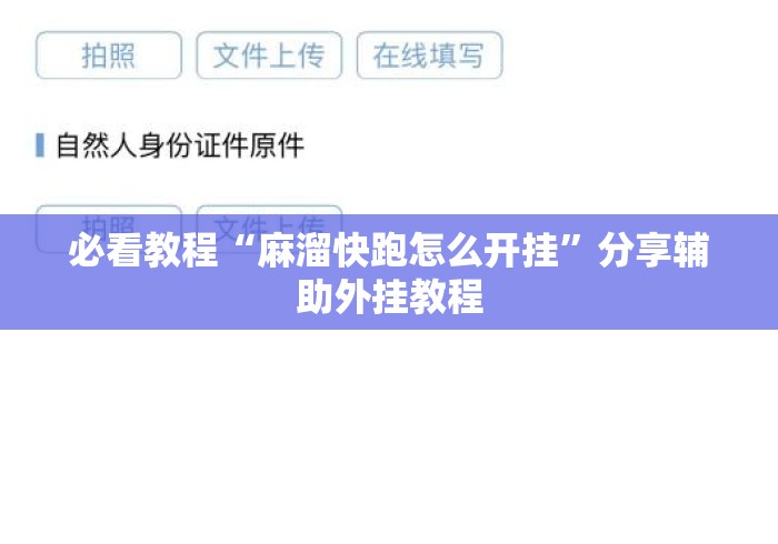 必看教程“麻溜快跑怎么开挂”分享辅助外挂教程