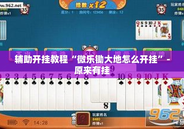 辅助开挂教程“微乐锄大地怎么开挂”-原来有挂