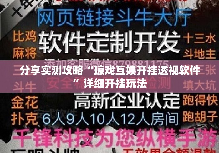 分享实测攻略“琼戏互娱开挂透视软件”详细开挂玩法