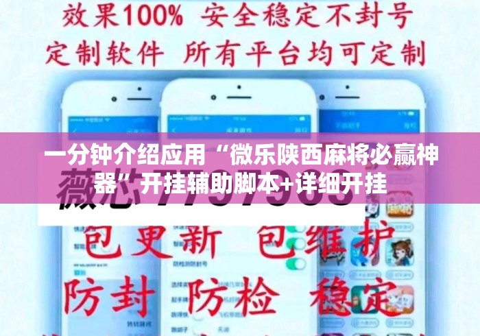 一分钟介绍应用“微乐陕西麻将必赢神器”开挂辅助脚本+详细开挂