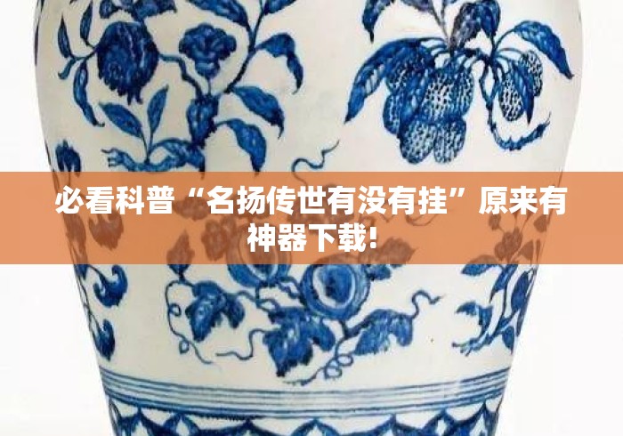 必看科普“名扬传世有没有挂”原来有神器下载!