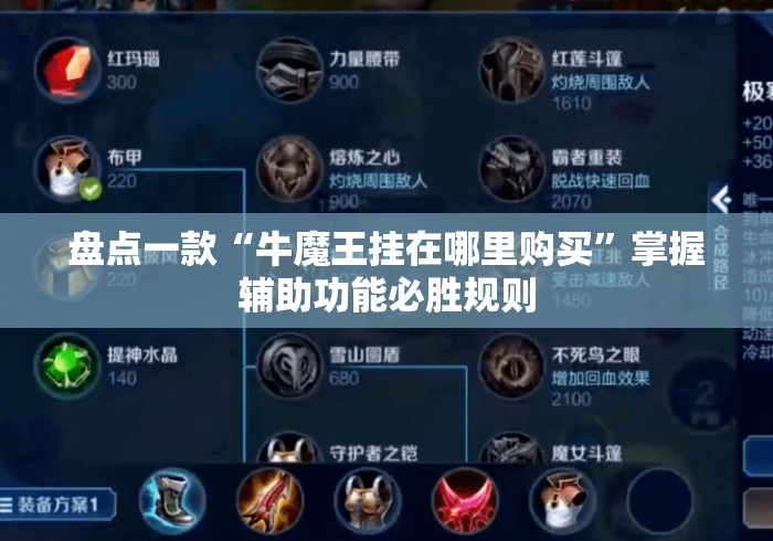 盘点一款“牛魔王挂在哪里购买”掌握辅助功能必胜规则