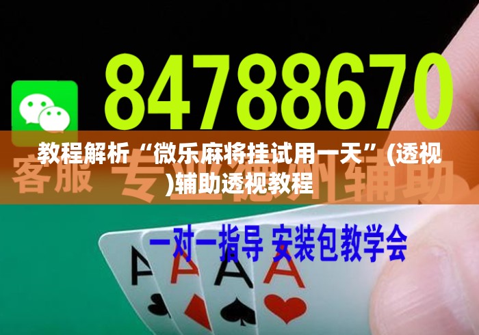 教程解析“微乐麻将挂试用一天	”(透视)辅助透视教程