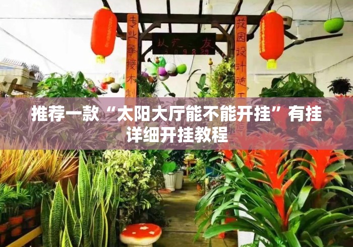 推荐一款“太阳大厅能不能开挂”有挂详细开挂教程