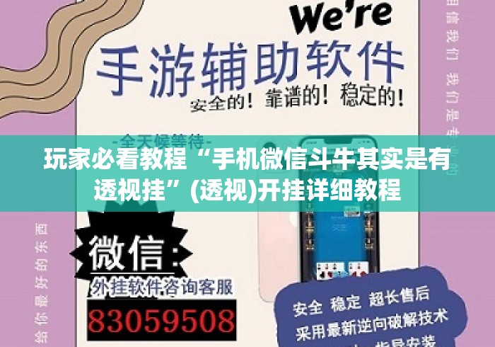 玩家必看教程“手机微信斗牛其实是有透视挂”(透视)开挂详细教程