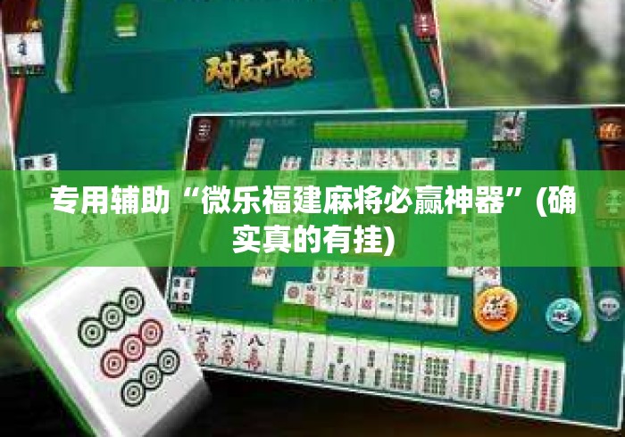专用辅助“微乐福建麻将必赢神器”(确实真的有挂)
