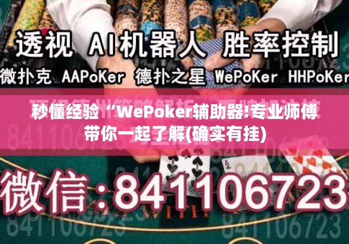 秒懂经验“WePoker辅助器!专业师傅带你一起了解(确实有挂) 秒懂经验“WePoker辅助器!专业师傅带你一起了解(确实有挂)