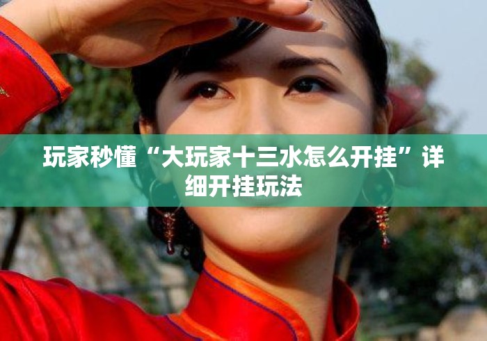 玩家秒懂“大玩家十三水怎么开挂”详细开挂玩法