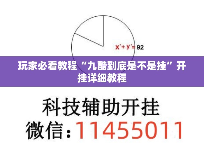 玩家必看教程“九酷到底是不是挂”开挂详细教程
