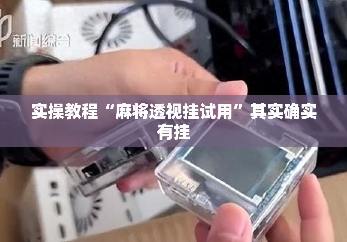 实操教程“麻将透视挂试用”其实确实有挂