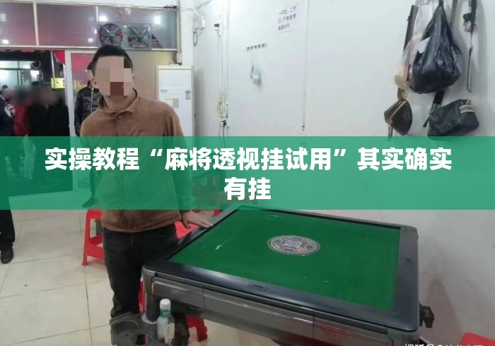 实操教程“麻将透视挂试用”其实确实有挂
