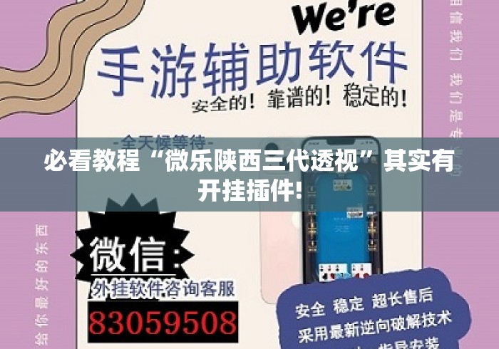 必看教程“微乐陕西三代透视”其实有开挂插件!