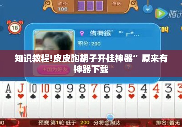 知识教程!皮皮跑胡子开挂神器	”原来有神器下载