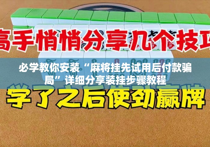 必学教你安装“麻将挂先试用后付款骗局”详细分享装挂步骤教程