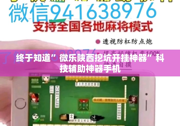 终于知道”微乐陕西挖坑开挂神器	”科技辅助神器手机