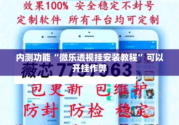 内测功能“微乐透视挂安装教程”可以开挂作弊