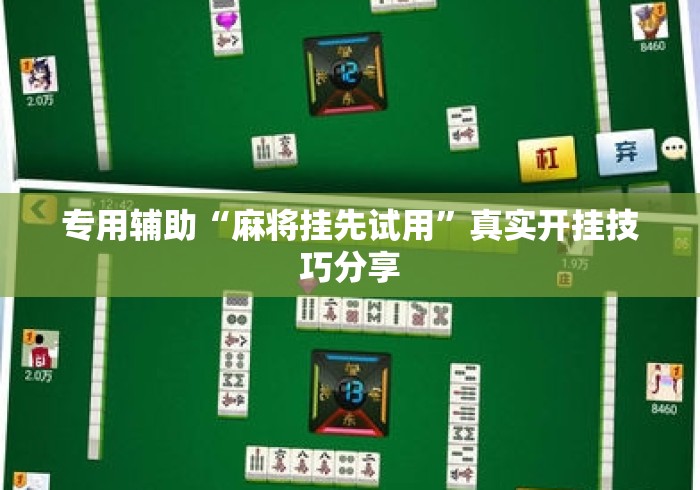 专用辅助“麻将挂先试用	”真实开挂技巧分享