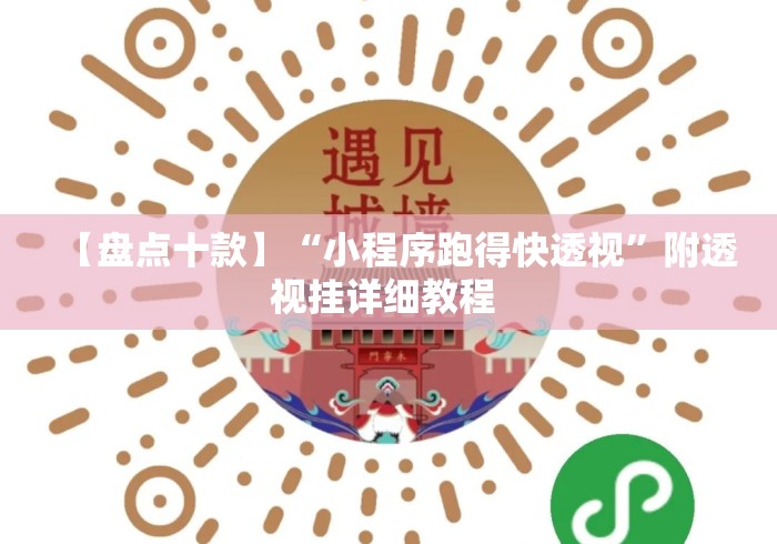 【盘点十款】“小程序跑得快透视”附透视挂详细教程 