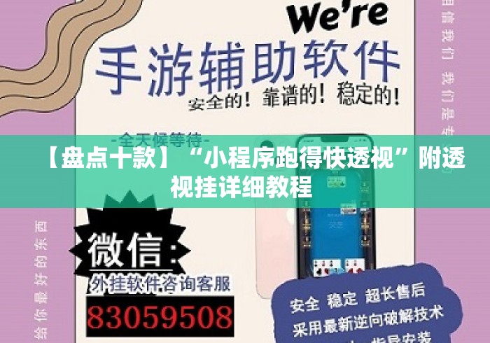 【盘点十款】“小程序跑得快透视”附透视挂详细教程 