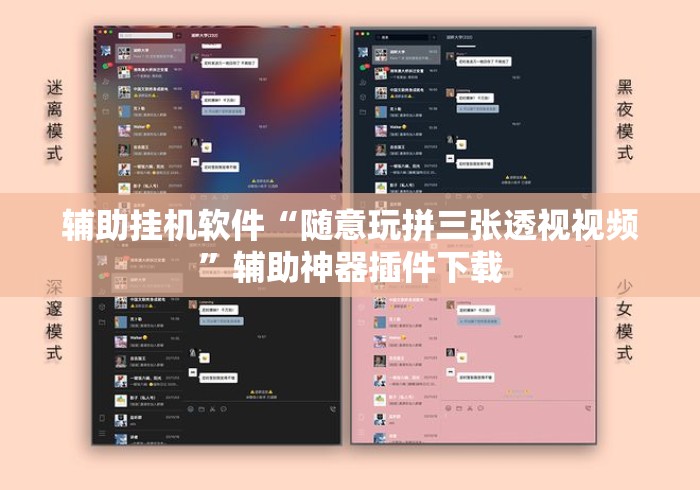 辅助挂机软件“随意玩拼三张透视视频”辅助神器插件下载