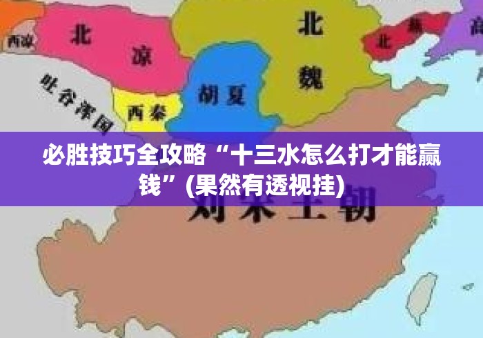必胜技巧全攻略“十三水怎么打才能赢钱	”(果然有透视挂)