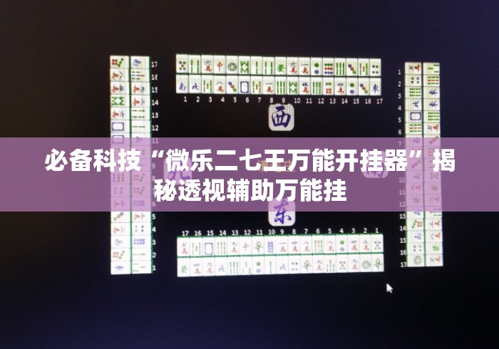 必备科技“微乐二七王万能开挂器”揭秘透视辅助万能挂