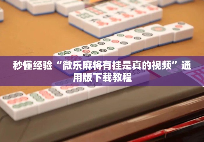 秒懂经验“微乐麻将有挂是真的视频”通用版下载教程