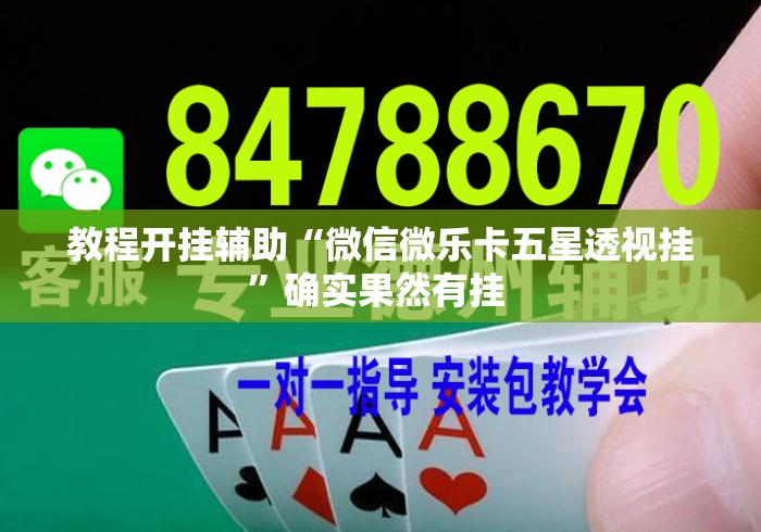 教程开挂辅助“微信微乐卡五星透视挂”确实果然有挂 