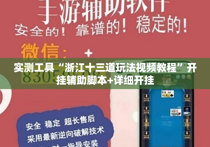 实测工具“浙江十三道玩法视频教程	”开挂辅助脚本+详细开挂