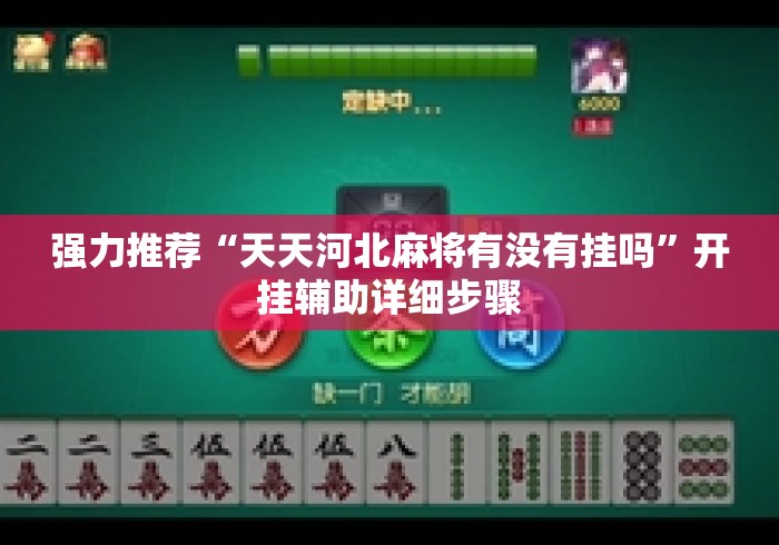 强力推荐“天天河北麻将有没有挂吗”开挂辅助详细步骤