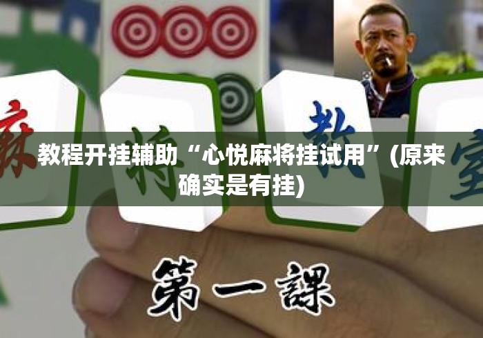 教程开挂辅助“心悦麻将挂试用”(原来确实是有挂)