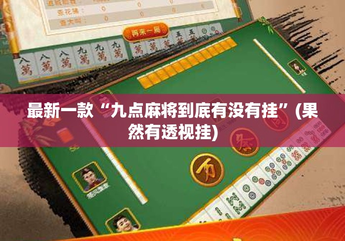 最新一款“九点麻将到底有没有挂”(果然有透视挂)