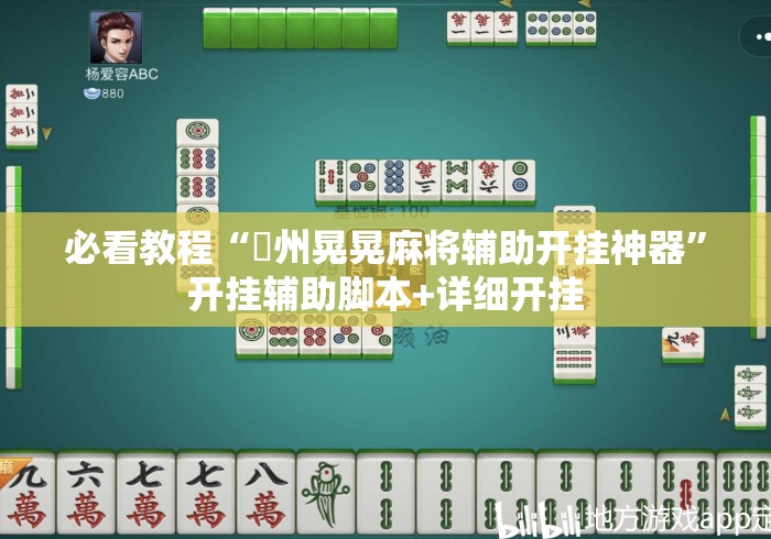 必看教程“荊州晃晃麻将辅助开挂神器”开挂辅助脚本+详细开挂