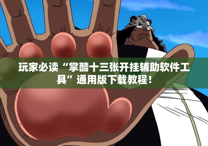 玩家必读“掌酷十三张开挂辅助软件工具”通用版下载教程！