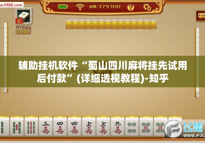辅助挂机软件“蜀山四川麻将挂先试用后付款”(详细透视教程)-知乎
