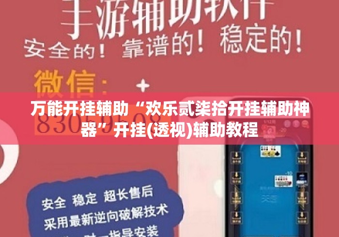 万能开挂辅助“欢乐贰柒拾开挂辅助神器”开挂(透视)辅助教程