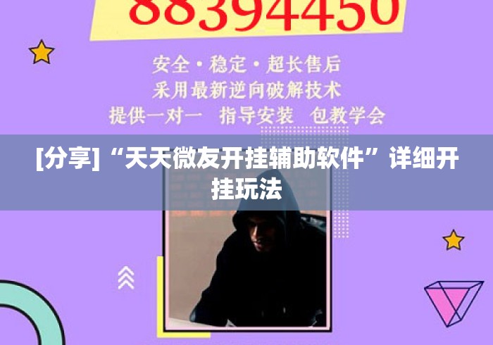 [分享]“天天微友开挂辅助软件”详细开挂玩法