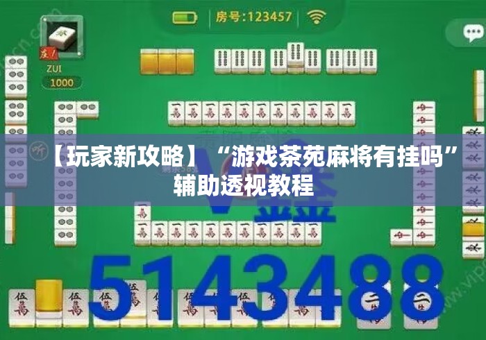【玩家新攻略】“游戏茶苑麻将有挂吗”辅助透视教程